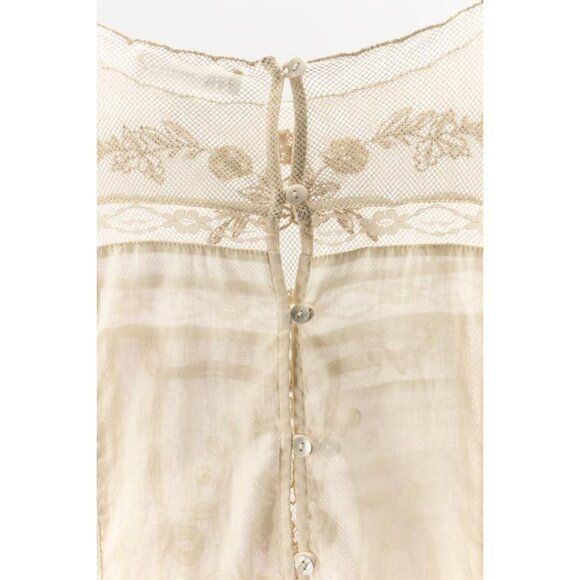 NWT ZARA LIMITED EDITION SEQUIN EMBROIDERED DRESS Size M (Cream) - Picture 10 of 14